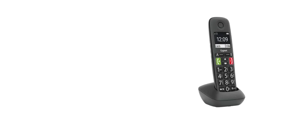 Gigaset EASY HX - Additional Handset for Gigaset EASY Big Button Elderly Phone need DECT-Base or router titanium grey - Easy Phone HX panel 3