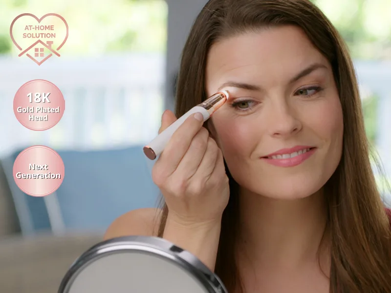 Finishing Touch Flawless Next Generation Brows Eyebrow Hair Trimmer Rechargeable White White Single - flawless