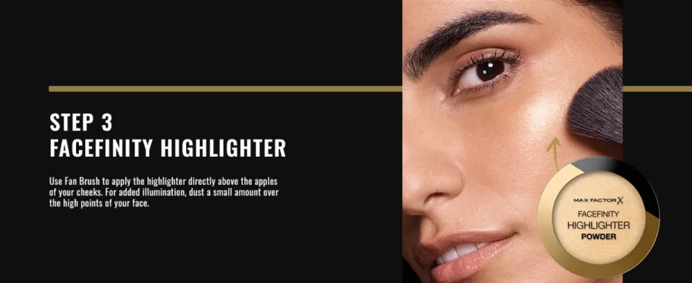 Max Factor Facefinity Powder Highlighter 001 Nude Beam nude beam Foundation - max factor highlighter