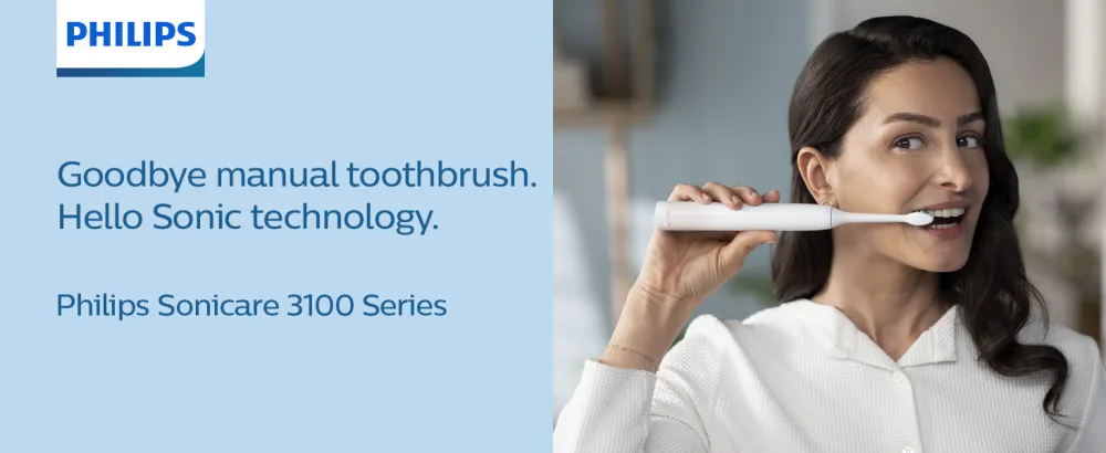 Philips Sonicare HX3671/13 Power Toothbrush SRS3100 PRM W Series 3100 White 1 Count (Pack of 1) - product information 1