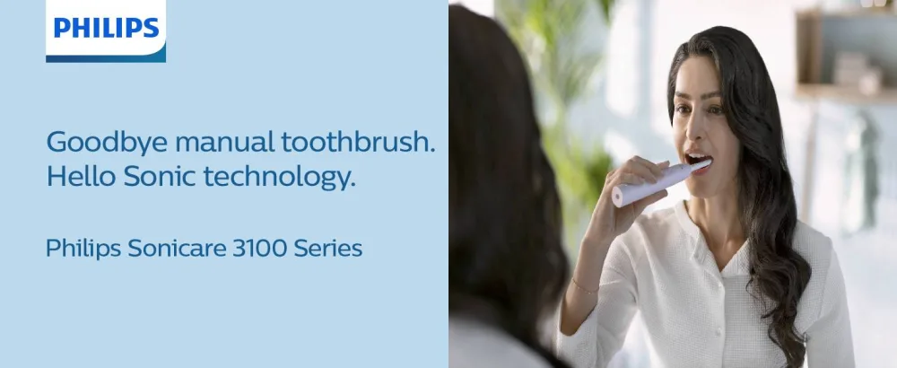 Philips Sonicare 3100 Series Sonic Electric Toothbrush with Pressure Sensor and BrushSync Replacement Reminder HX3673/11 Sugar Rose - product information 1
