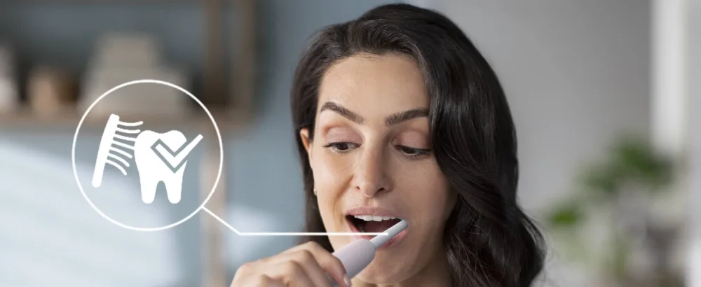 Philips Sonicare 3100 Series Sonic Electric Toothbrush with Pressure Sensor and BrushSync Replacement Reminder HX3673/11 Sugar Rose - product information 5