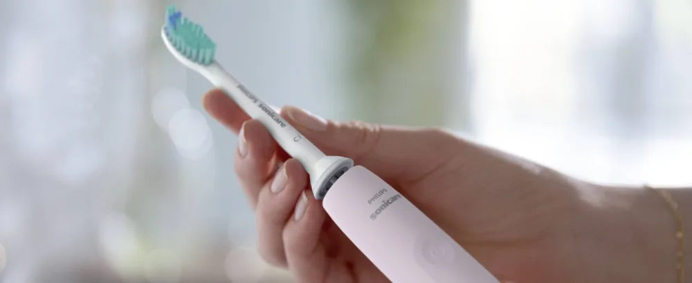 Philips Sonicare 3100 Series Sonic Electric Toothbrush with Pressure Sensor and BrushSync Replacement Reminder HX3673/11 Sugar Rose - product information 7