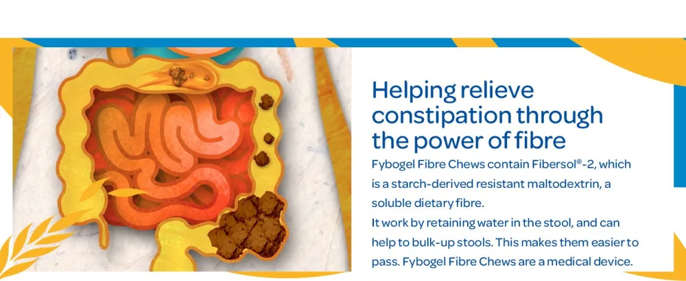 Fybogel FibreChews 60s 60 Count (Pack of 1) - Helping relieve constipation through the power of fibre