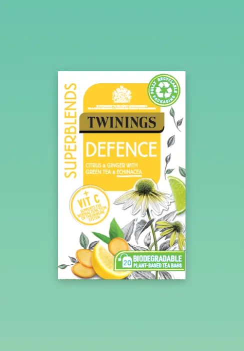Twinings Superblends Immune Support Tea - Blackcurrant Raspberry & Elderberry Herbal Tea Infusion with Echinacea Root & Vitamin D 80 x Biodegradable Tea Bags Immune Support 80 Count (Pack of 1) - asasa