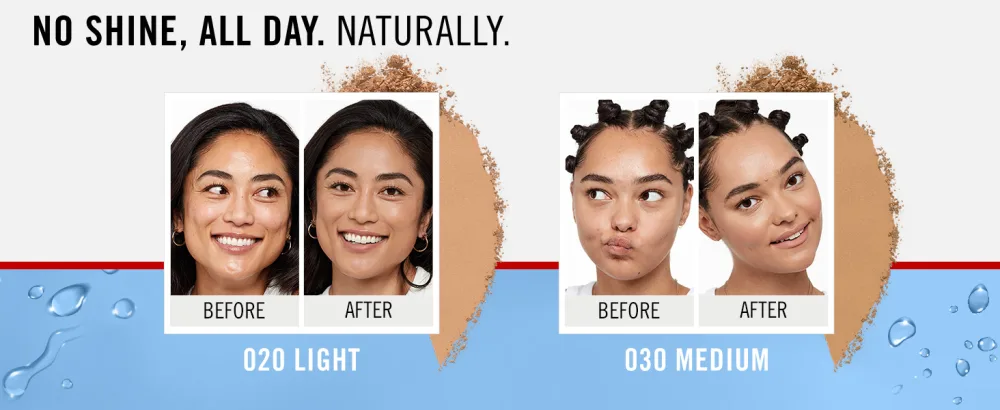 Rimmel Kind + Free Natural Finish Pressed Powder Light 020 - k+f pressed powder light and medium