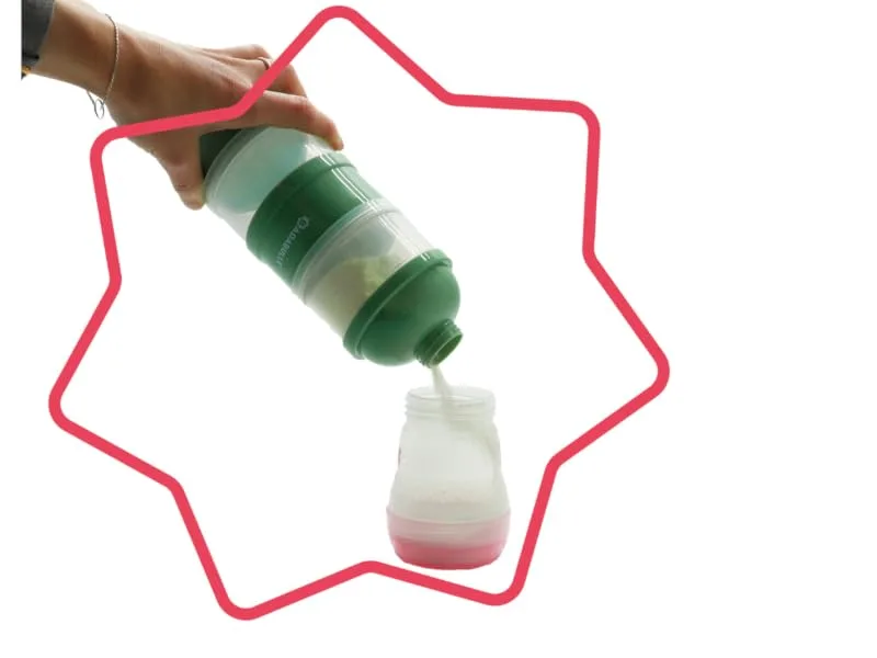 Badabulle Formula Milk Dispenser Green - Babydose