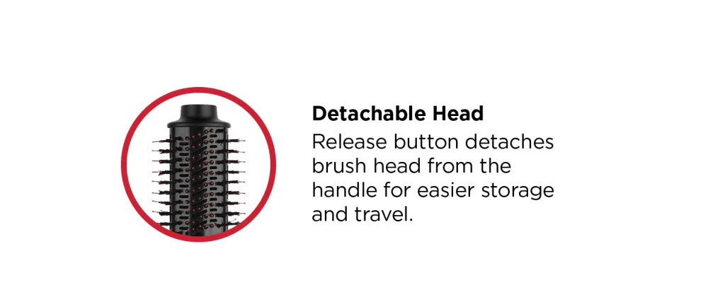 Revlon One-Step Volumiser Plus (Detachable Head Ceramic Titanium Barrel Styling Bristles with Activated Charcoal Pins Tourmaline Ionic Technology) RVDR5298UK Vol Plus - Revlon; One-Step; Volumiser Plus; hair dryer