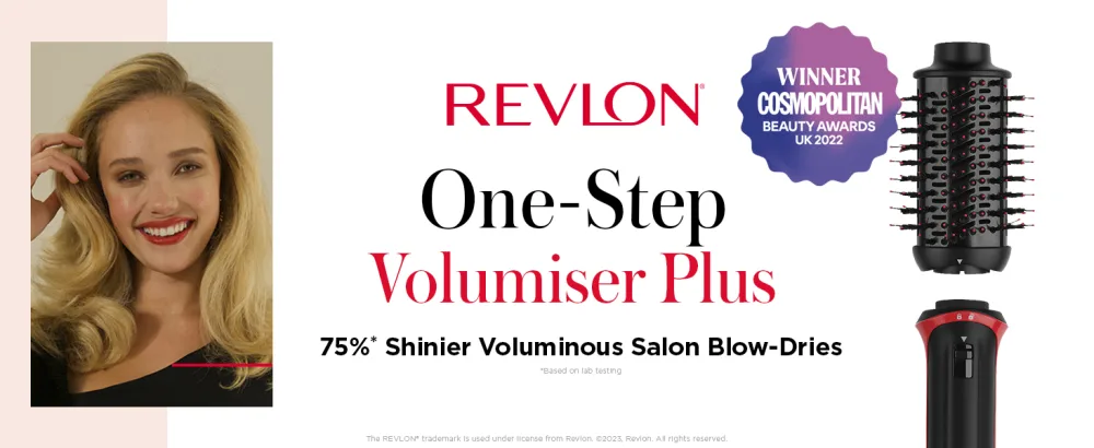Revlon One-Step Volumiser Plus (Detachable Head Ceramic Titanium Barrel Styling Bristles with Activated Charcoal Pins Tourmaline Ionic Technology) RVDR5298UK Vol Plus - Revlon; volumiser plus; hair dryer