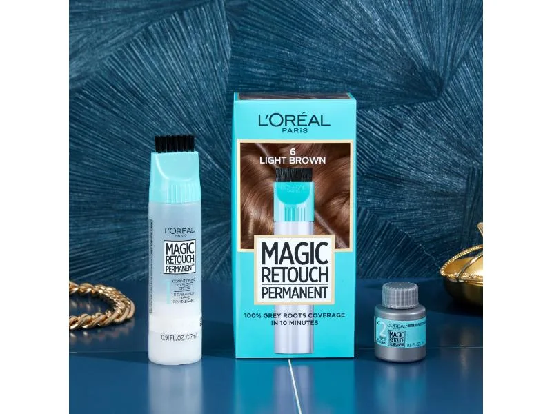 L'Oreal Paris Magic Retouch Permanent Root Concealer Touching Up Grey Hair Dye Light Brown 6 95 g (Pack of 1) 6 Light Brown - product information 2