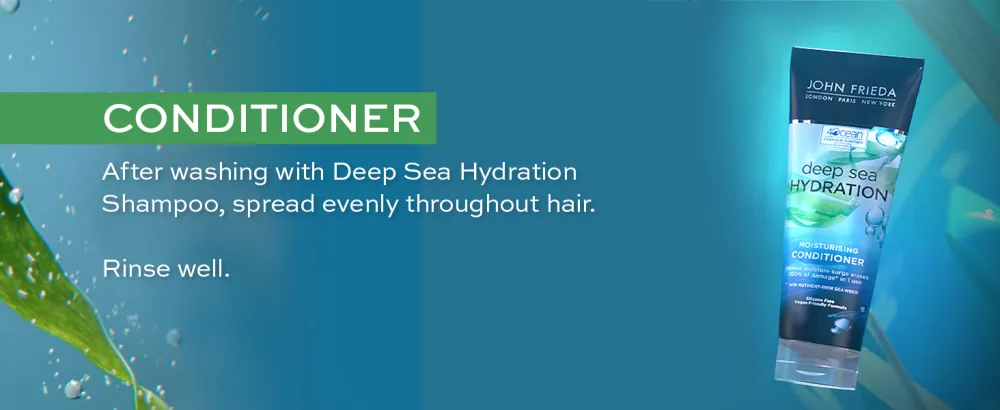 Deep Sea Hydration Moisturising Hair Mask Deep Conditioning Smoothing Treatment for Dry Damaged Hair 250ml - Condition after shampooing