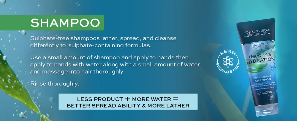 Deep Sea Hydration Moisturising Hair Mask Deep Conditioning Smoothing Treatment for Dry Damaged Hair 250ml - Sulphate-free shampoo