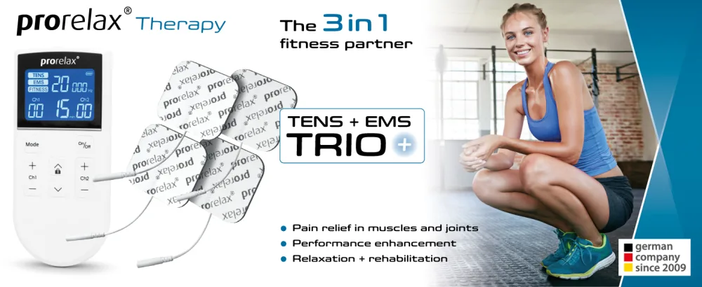 Prorelax 10010 Trio Plus - prorelax TENS/EMS TRIO+
