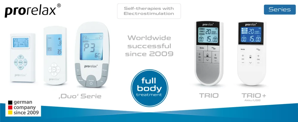 Prorelax 10010 Trio Plus - prorelax TENS/EMS TRIO/TRIO+