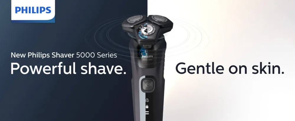 Philips Shaver Series 5000 Dry and Wet Electric Shaver for Men (Model S5585/30) S5000 Blue - product information 1