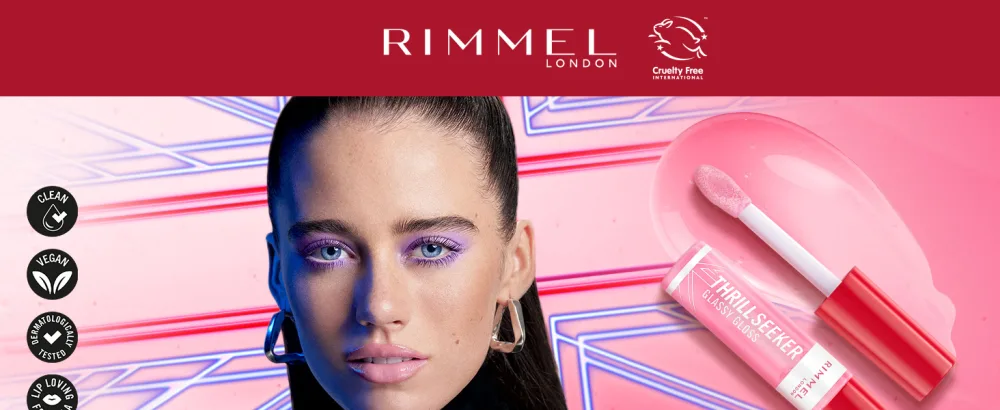 Rimmel London Thrill Seeker Glassy Gloss Lip Gloss 250 Peachy Vibes - Rimmel Thrill Seeker Glassy Gloss