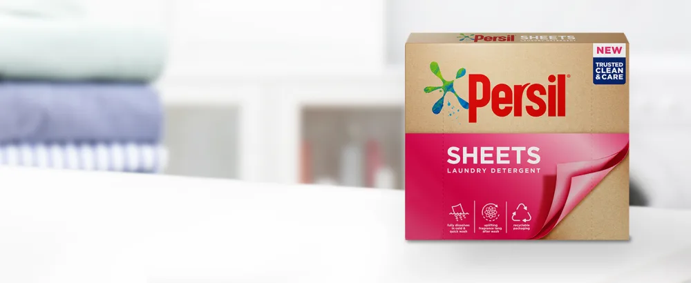 Persil Laundry Detergent Sheets Uplifting Fragrance Sheets Clean & Care Biodegradable Laundry Sheets 32 Uplifting Fragrance 32 W - Our paper-based, lightweight packaging is travel friendly; choose from a box of 32 or 64 sheets