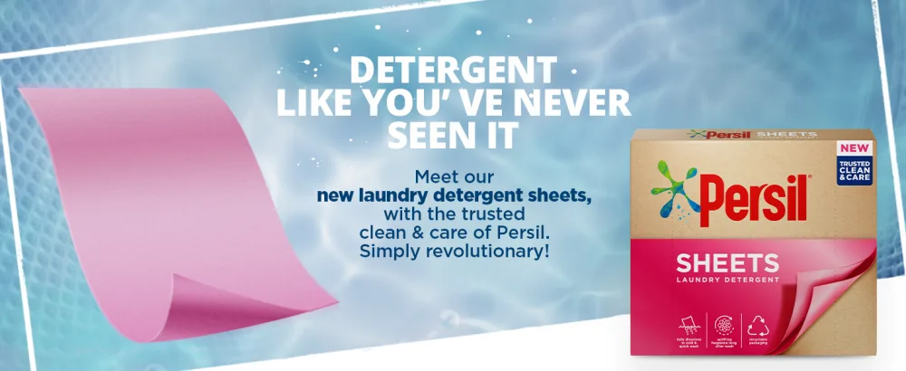Persil Laundry Detergent Sheets Uplifting Fragrance Sheets Clean & Care Biodegradable Laundry Sheets 32 Uplifting Fragrance 32 W - "Persil Laundry Detergent Sheets, detergent like you