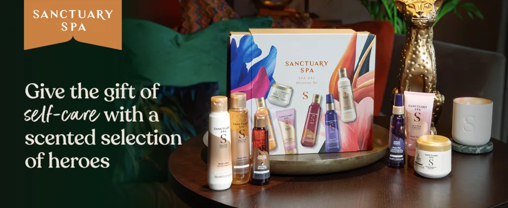 Sanctuary Spa Spa Day Discovery Gift Set Vegan Gift For Women Birthday Gift Womens Gift Sets Self Care Gift (Amazon Exclusive) Spa Day Discovery Set - SDDS Header