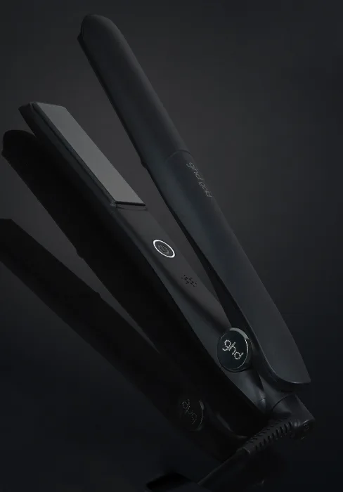 ghd Platinum+ Styler - Professional Smart Hair Straighteners Wishbone Hinge Ultra Gloss Plates Styler in Black Black - ghd gold