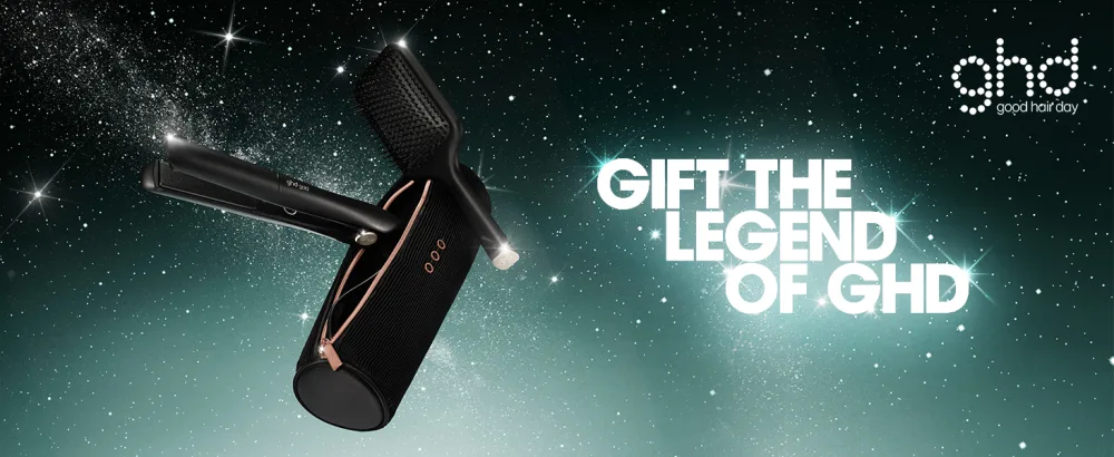 ghd Platinum+ Styler - Professional Smart Hair Straighteners Wishbone Hinge Ultra Gloss Plates Festive Alluring Jade - gold gift set