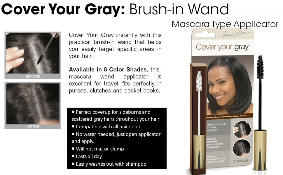 Cover Your Gray Root Touch-Up Light Brown - CYG MASCARA APLUS