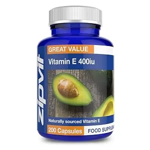 Vitamin E 400iu Supplement 200 Softgel Capsules Powerful Antioxidant Protects Cells from Oxidative Stress Supports Immune System Over 6 Month Supply - Vitamin E Claims