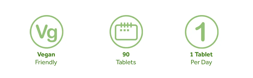 Green Tea Extract 7000mg Antioxidant 95% Polyphenols. 90 Vegan Green Tea Tablets. 3 Months Supply. - Vegan Friendly, 90 Tablets, 1 Tablet Per Day