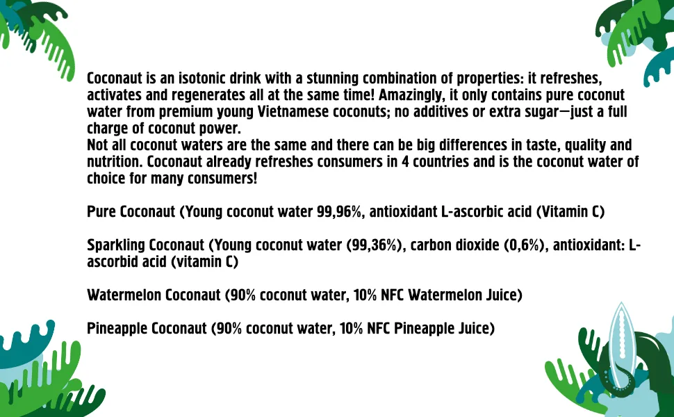 COCONAUT Coconut Water with fresh Watermelon Juice - description Coconaut