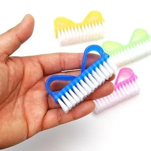 Nail Clean Brush (3 Pcs) Double Sided Finger Brush Cleaning Scrubbing Brushes Durable Strong Bristles Ergonomic Handle Ideal For Cleaning Fingernails and Toenails (4 Pcs) - Nail Brush