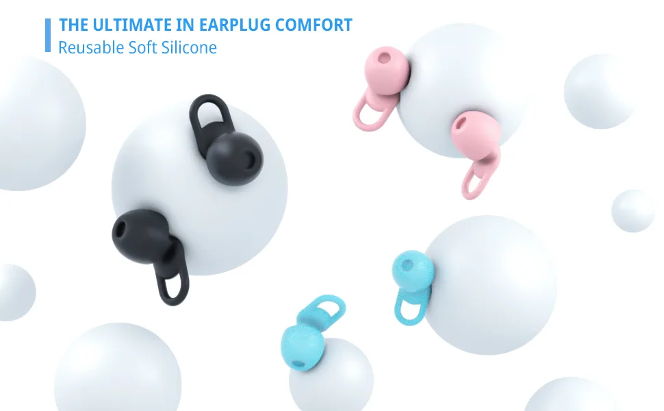 Silicone Ear Plugs for Sleep Noise Cancelling Noise Reusable Soft Comfortable Earplugs for Sleeping Noise Sensitivity & Flights -16 Ear Tips in XS/S/M/L -33dB Noise Cancelling(Olive Green) - product information 1
