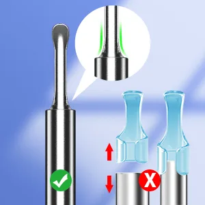 VITCOCO Ear Wax Removal Kit Ear Camera 1296P Ear Cleaner Ear Wax Remover 3.5mm Waterproof Ear Endoscope Camera Earwax Remover Tool for iPhone Ipad & Android - Ear Wax Removal Kit