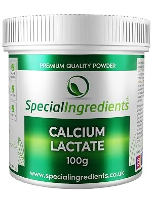 Special Ingredients Molecular Gastronomy Ingredients Calcium Lactate 50g and Sodium Alginate 50g - Special Ingredients Calcium Lactate 100g