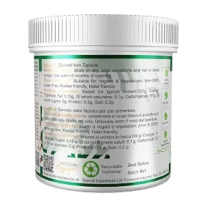 Zorbit Tapioca Maltodextrin 250g Premium Quality Vegan Non-GMO Gluten Free Recyclable Container 250 g (Pack of 1) - Zorbit