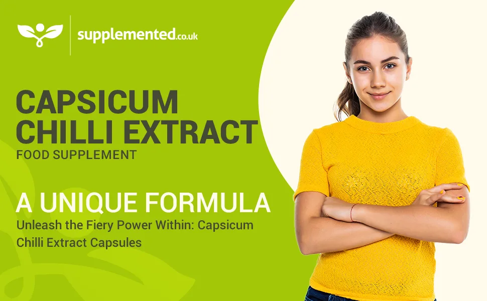 Capsicum Chilli Extract1000mg 180 Capsules UK Made. Pharmaceutical Grade Cayenne Pepper. Thermogenic - Capsicum Extract