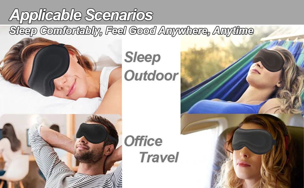 Eye Mask for Sleeping 100% Blackout 3D Sleeping Mask Eye Mask for Eyelash Extensions Adjustable Eyelash Protector Sleep Mask Breathable Comfortable for Women Men Travel Naps Breaks Yoga - eyelash sleeping mask for extensions; eye sleep mask for women; sleep mask for lash extensions