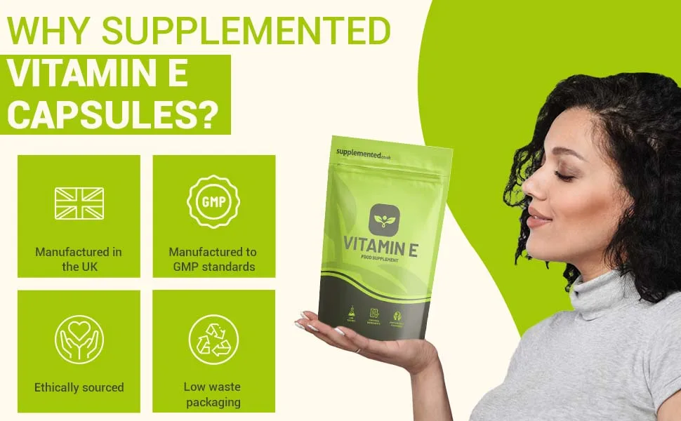 Vitamin E 400iu 90 Softgel Capsules UK Made. Pharmaceutical Grade - Vitamin E
