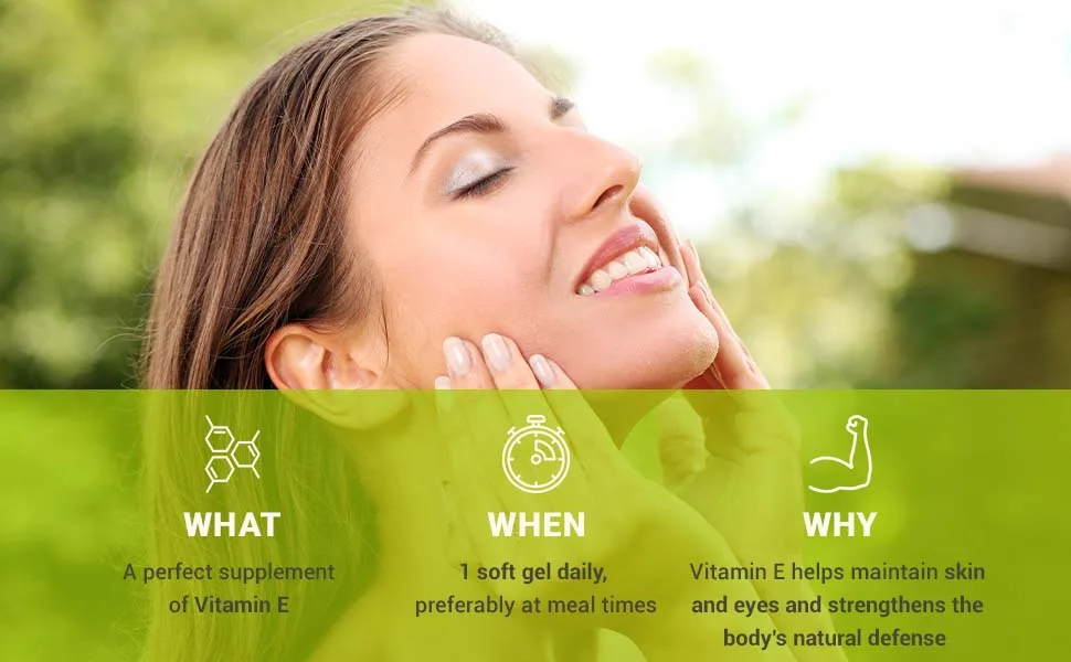 Vitamin E 400iu 90 Softgel Capsules UK Made. Pharmaceutical Grade - Vitamin E