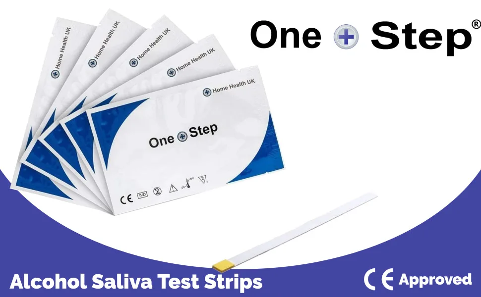 10 x Alcohol Saliva Test Strips - One Step (BAC) Blood Alcohol Instant Test Kits 10 Count (Pack of 1) - Alcohol saliva