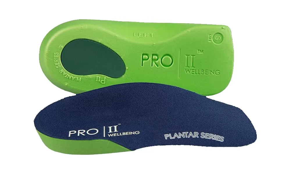 3/4 Orthotic Insole Support Helps Weak and Fallen Arches Also Plantar Fasciitis (11-13 XL) 11/13 UK Blue - 3/4 Slim fit Orthotics with poron Heel pad for extra comfort