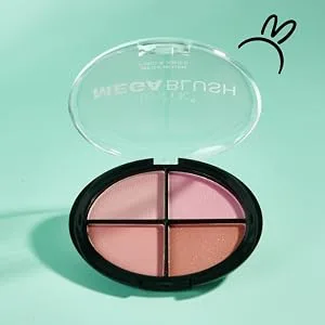 Technic Mega Blush 4-in-1 Compact - 4 Buildable Pressed Powder Highly Pigmented Blusher Shades To Mix & Match For A Fresh & Radiant Face Makeup Look. 14.4g - product information 6