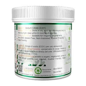 Special Ingredients Sodium Citrate 100g (Buffer Salt) Premium Quality 100 g (Pack of 1) - Sodium Citrate
