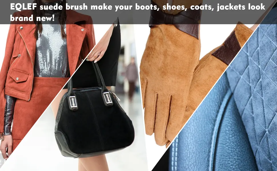 EQLEF Suede Brush Suede Leather Brush for Cleaning Decontamination of Shoe/Boots/Suede Accessories (1 piece) - Suede Leather Brush