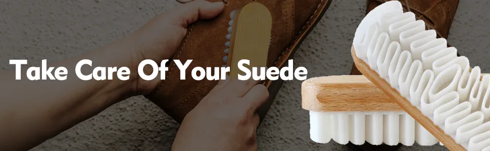 EQLEF Suede Brush Suede Leather Brush for Cleaning Decontamination of Shoe/Boots/Suede Accessories (1 piece) - Suede Leather Brush