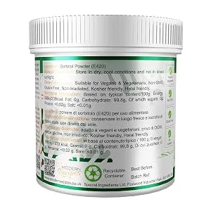 Special Ingredients Sorbitol Powder 500g Premium Quality Non GMO 500 g (Pack of 1) - SORBITOL POWDER