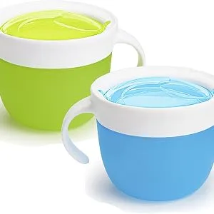 Munchkin 2 Piece Snack Catcher Blue/Green 2 Piece Set (Pack of 1) - snack