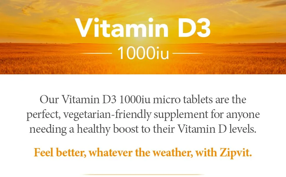 Vitamin D 1000iu 240 Micro Tablets. High Absorption Cholecalciferol D3. Maintains Bone and Muscle Function. Supports The Immune System. Jar of 1000iu 240 Tablets - Vitamin D3 1000iu micro tablets