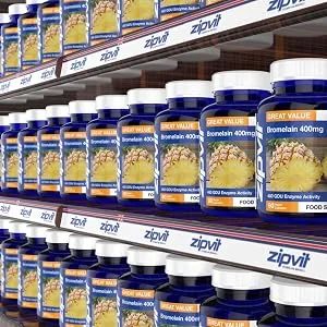 Bromelain 400mg 90 Vegan Capsules. 6 Weeks Supply. 480 GDU Enzymes. Natural Pineapple Enzyme. - Bromelain 400mg
