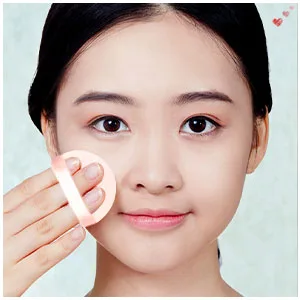 Cosmetic Powder Puff 5 Pieces Cosmetic Soft Sponge Small Round Face Foundation Facial Makeup Blending Puff Beige(2.36inch) - product information 5