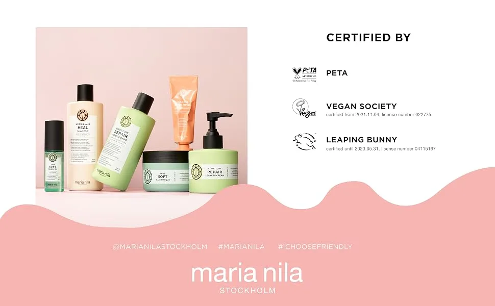 Maria Nila Colour Refresh Autumn Red 100 ml Red Hair Mask Semi-Permanent Pigments 100% Vegan & Sulfate/Paraben free - MN 3